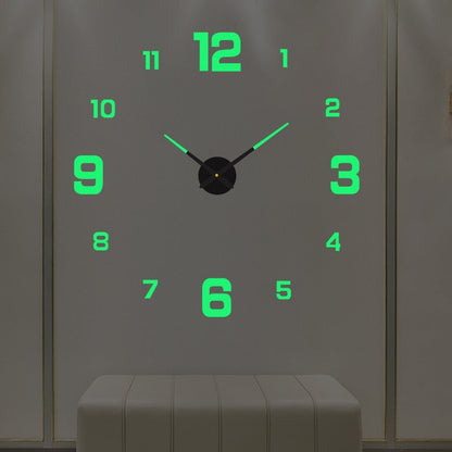 Decorative 3D Glow Silent Wall Clock