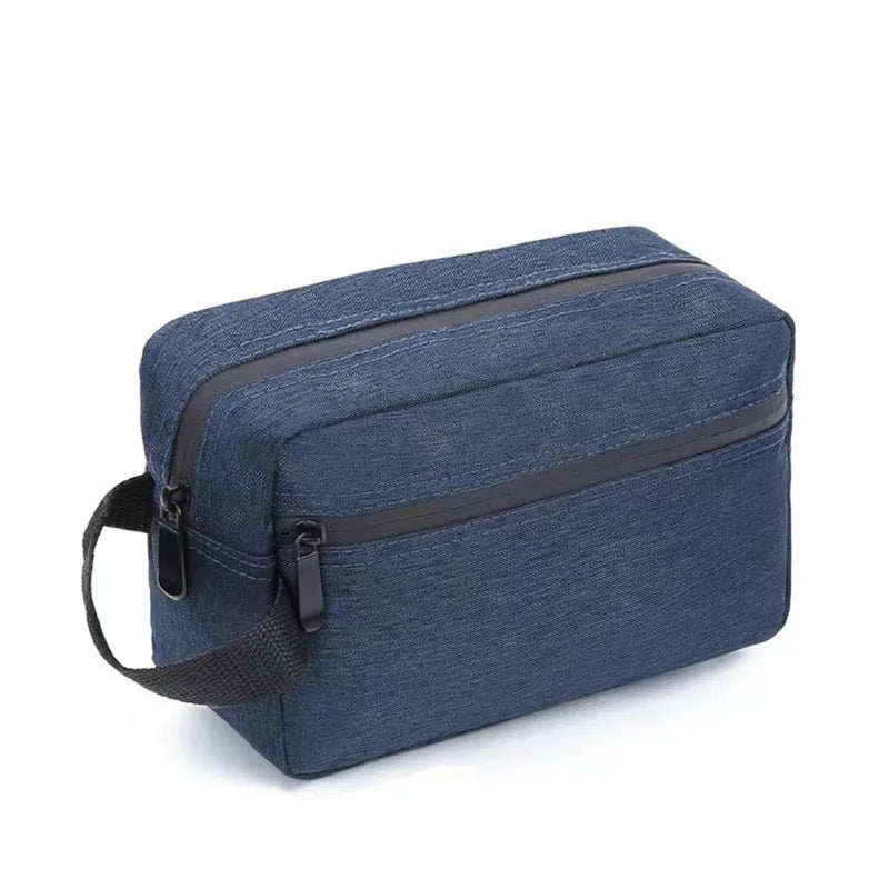 Waterproof Travel Toiletry Bag with Leather Handle