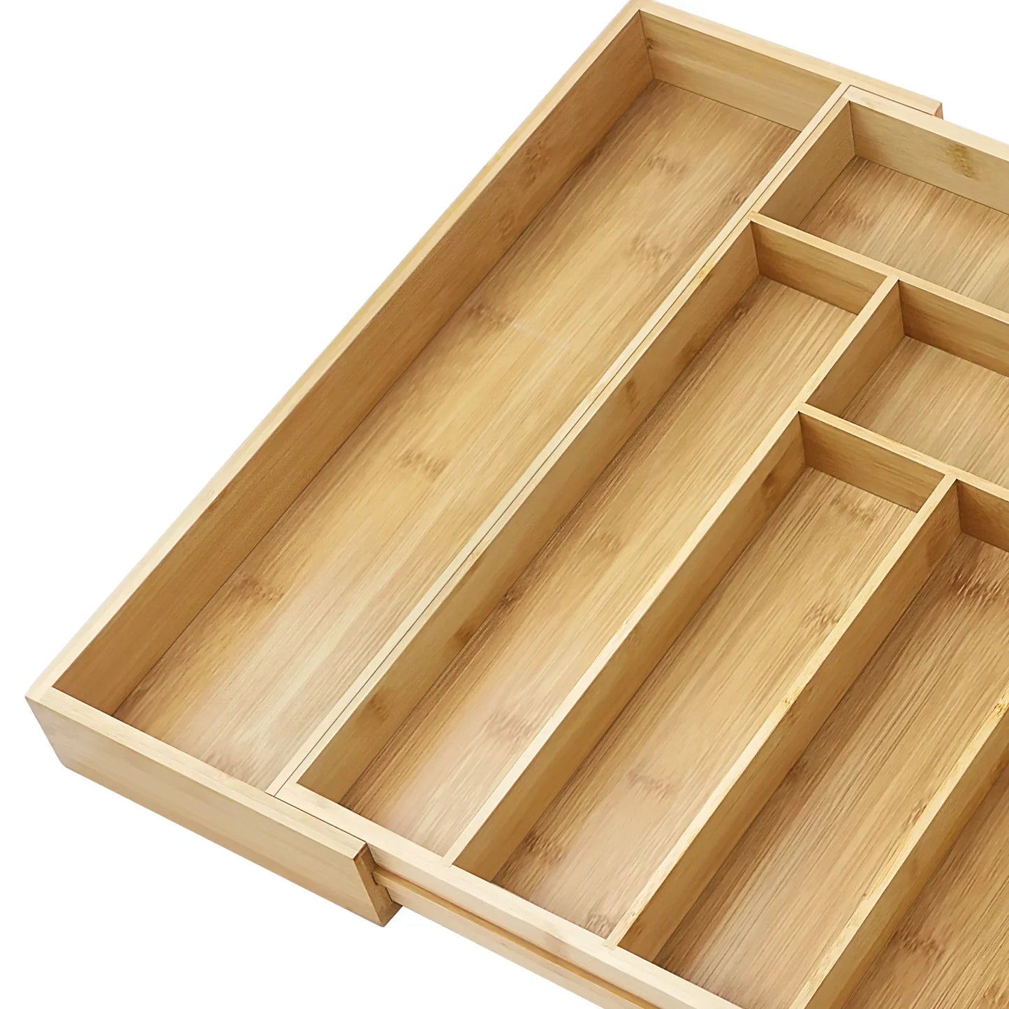 Eco Friendly Bamboo Cutlery Tray Organizer