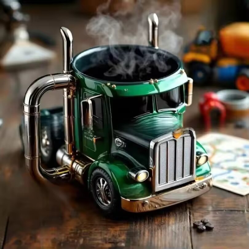 Retro Style Coffee Truck Mug