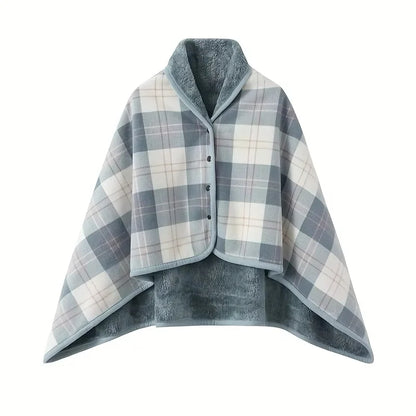 Plush Wearable Blanket Scarf Soft Fleece Wrap