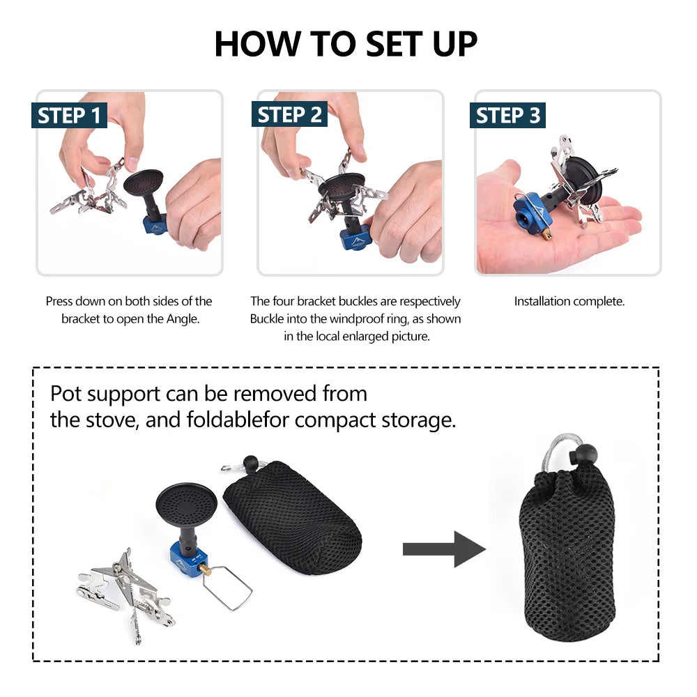 Compact Outdoor Emergency Cooking Stove