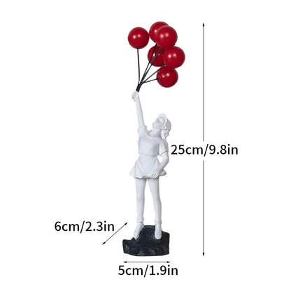 Banksy Figurines | Colorful Pop Art Decor | Home Office Sculptures