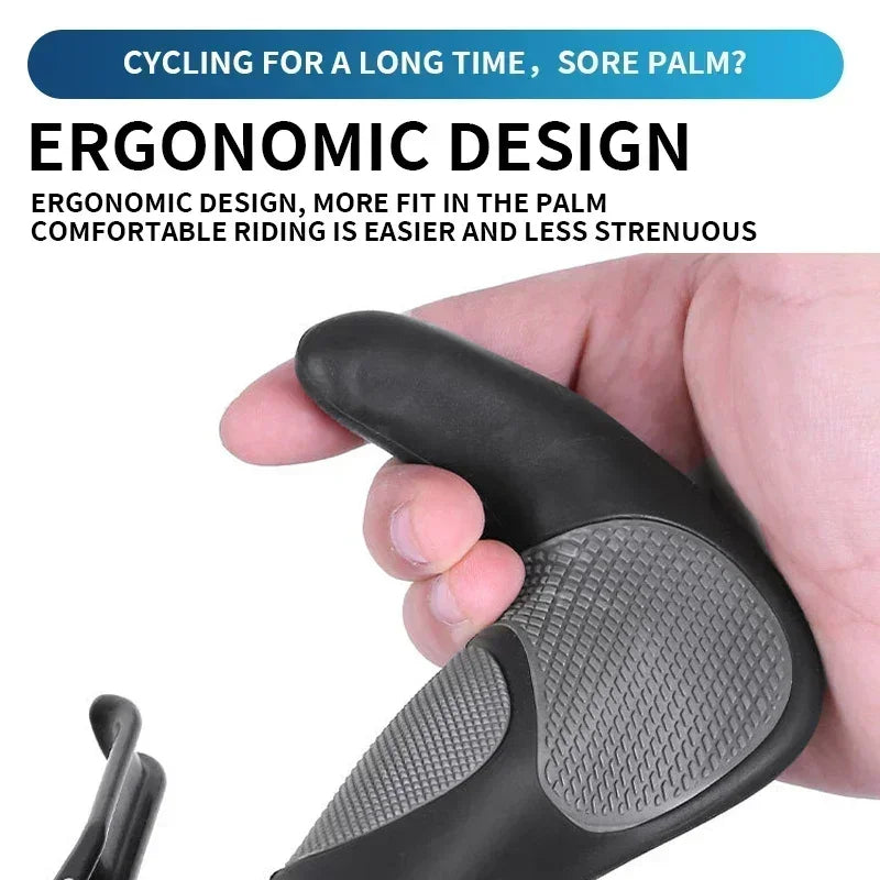 Ergonomic Mountain Bike Grips with Shock Absorption – Non-Slip Rubber Handlebar Grips for Ultimate Comfort-5