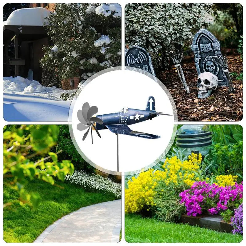 Outdoor Metal Wind Spinner Decor