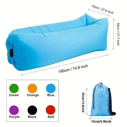 Comfortable Outdoor Inflatable Sofa with Headrest