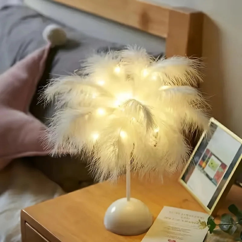 Soft Feather Table Lamp