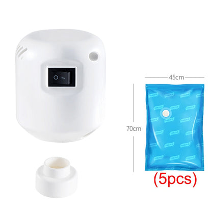 Compact Storage Bag with Portable Vacuum Sealer - Fesara
