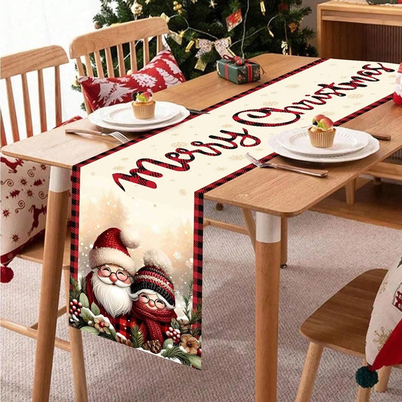 Christmas Table Runner Decorative Holiday Tablecloth 180x35cm