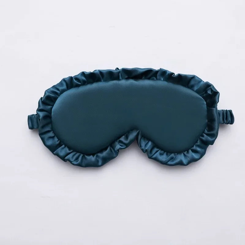 Silky Eye Mask - Soft Ruffle Sleep Mask for Women - Fesara