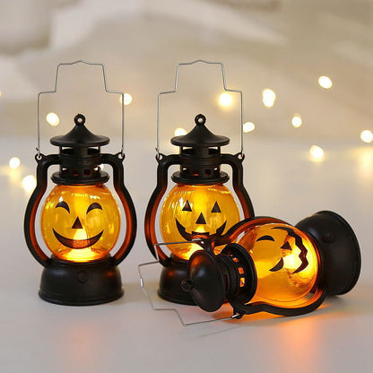 Small Spooky Pumpkin String Light Lamp