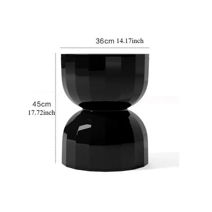 Modern Hourglass End Table with Unique Style