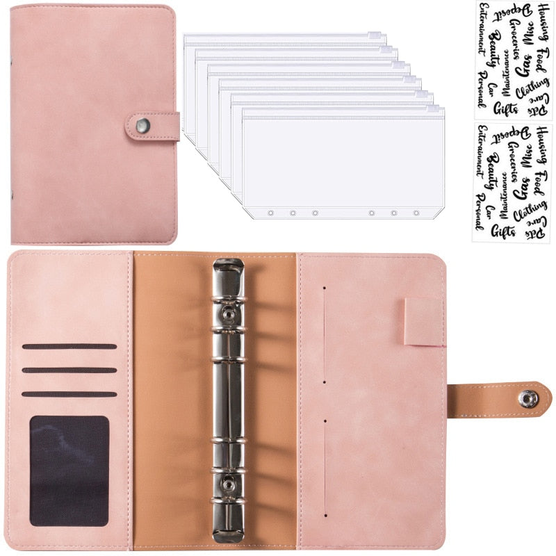 Premium Leather Wallet Notebook Organizer