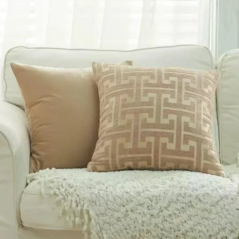Decorative Stitched Pillow Cover for Home Decor