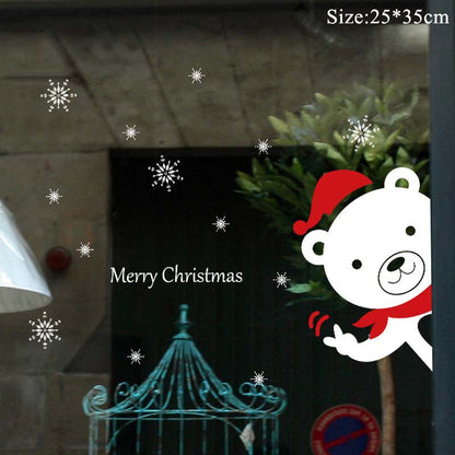 Festive Holiday Window Christmas Decor
