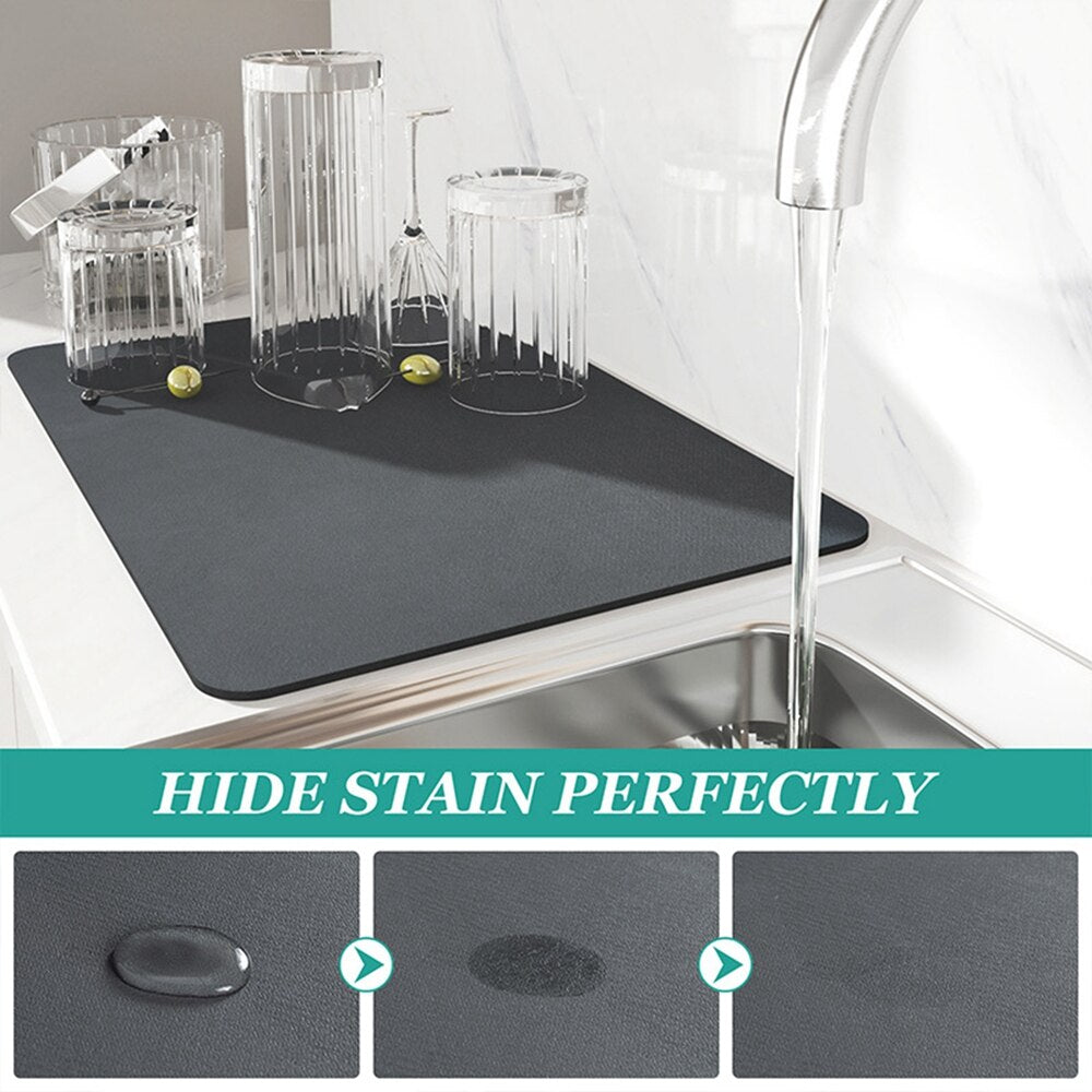 Big Microfiber Kitchen Drying Mat
