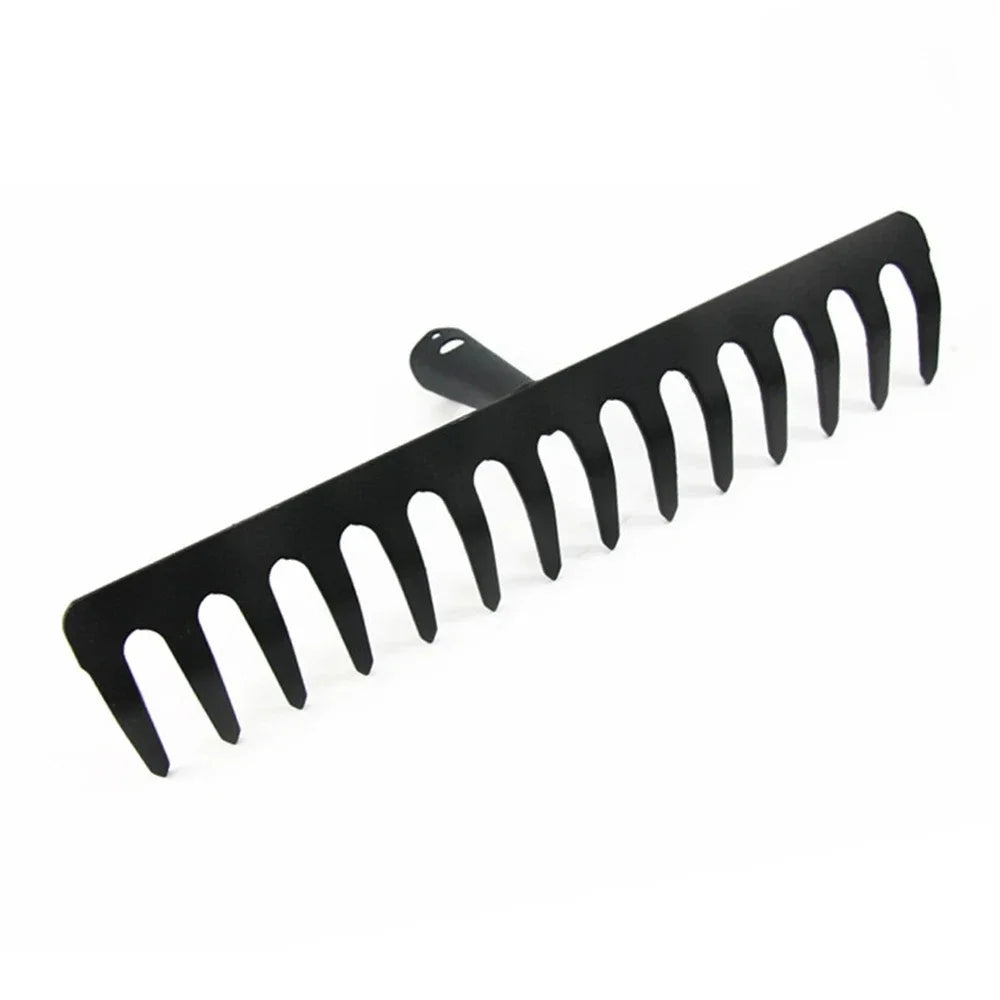 Heavy Duty Stainless Steel Garden Rake with 14 Tines