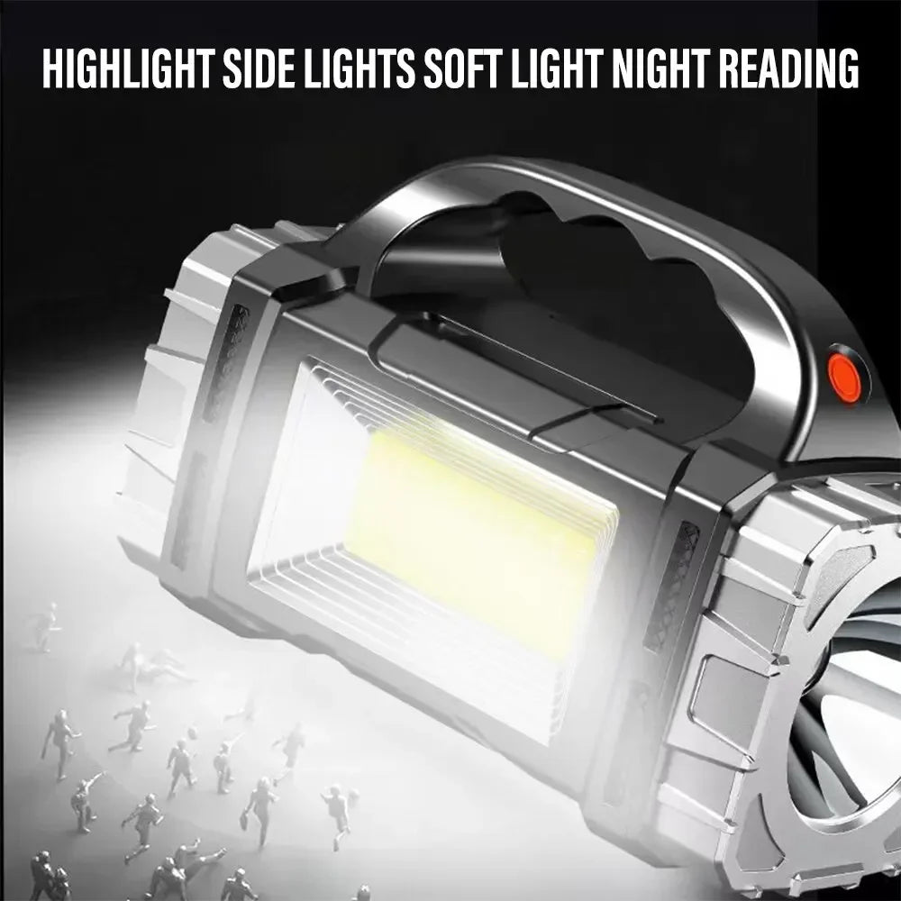 Portable Solar Charger with LED Light