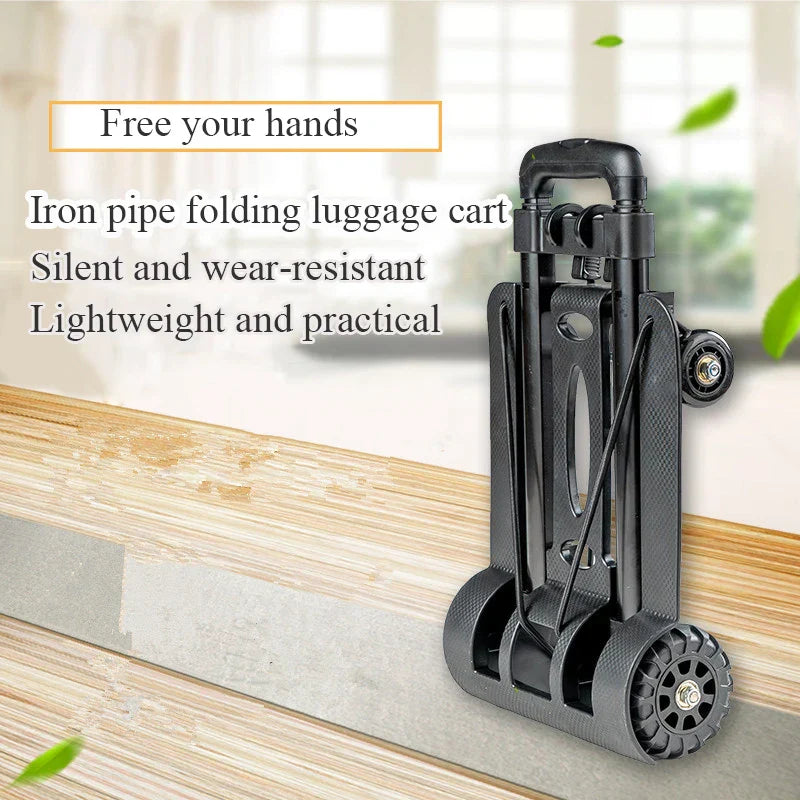 Compact Folding Hand Cart with Adjustable Handle