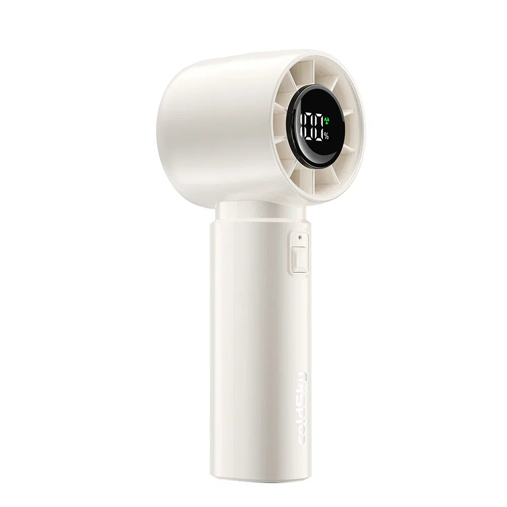 Portable Mini Handheld Fan with LED Screen & 5 Speeds - Fesara