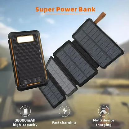 Portable Solar Charger Foldable Power Bank