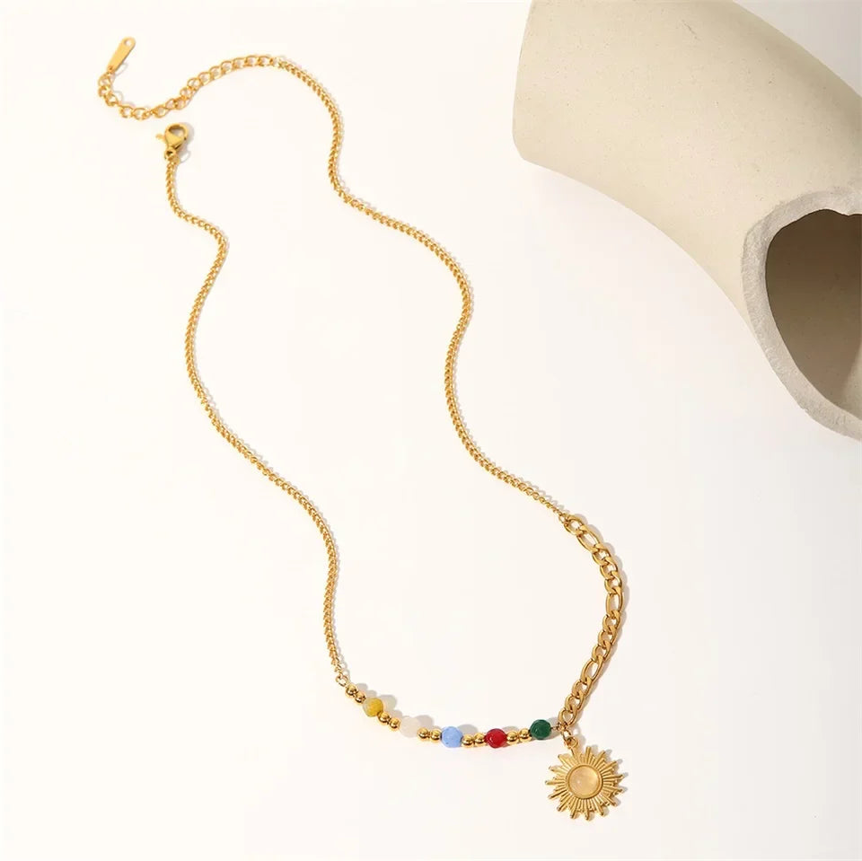 Delicate Bright Happy Pendant Necklace