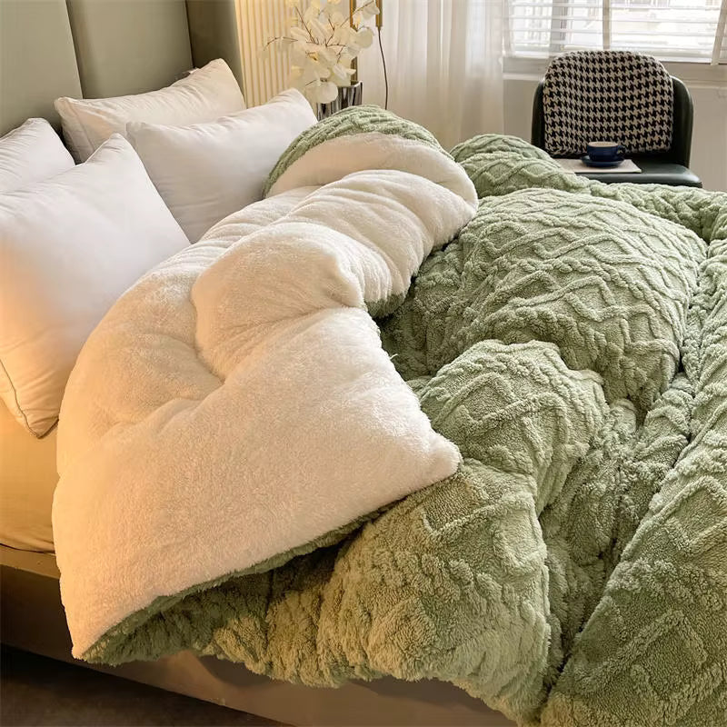 Plush Lamb Cashmere Heavy Weighted Winter Blanket