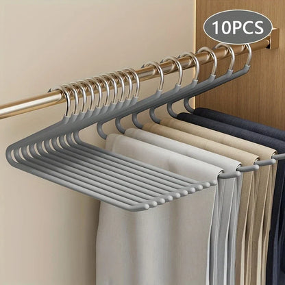 Strong Metal Closet Pants Hangers Space Saver
