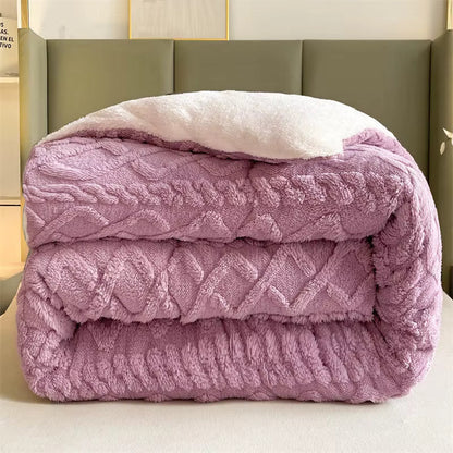 Plush Lamb Cashmere Heavy Weighted Winter Blanket