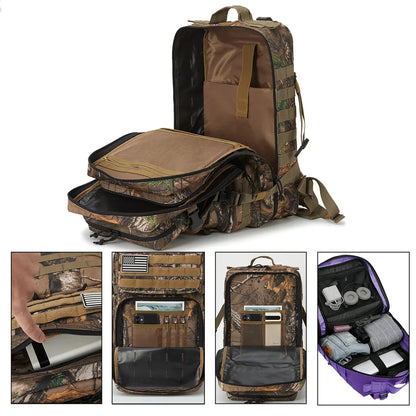 Tactical 45L Hiking Backpack - Durable & Versatile
