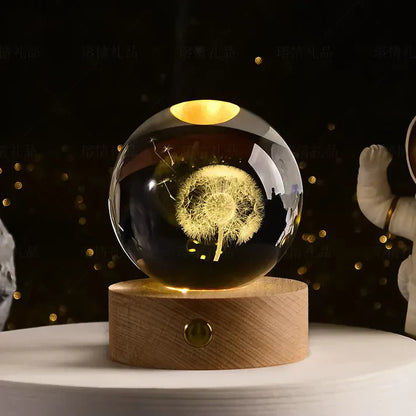 Beautiful Crystal Night Lamp Gift