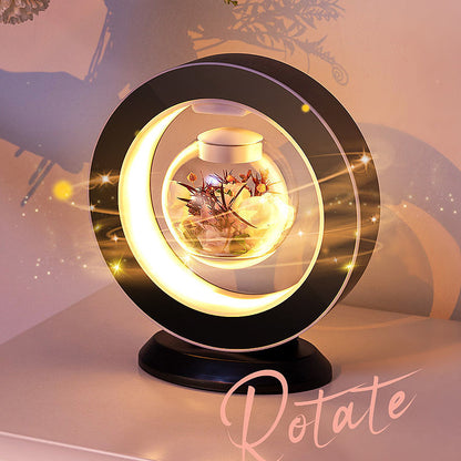 Romantic Floating Rose Table Lamp - Fesara