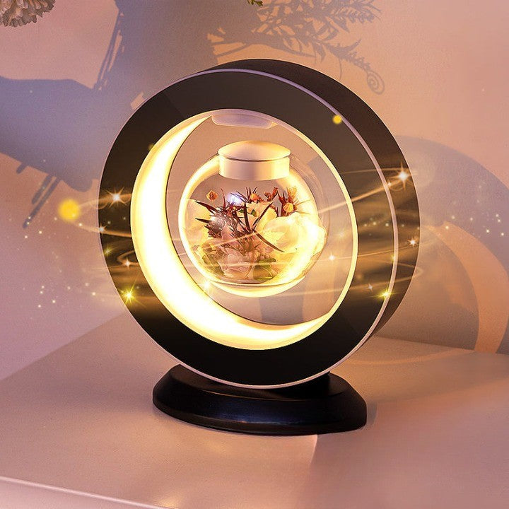 Floating Floral LED Levitation Lamp