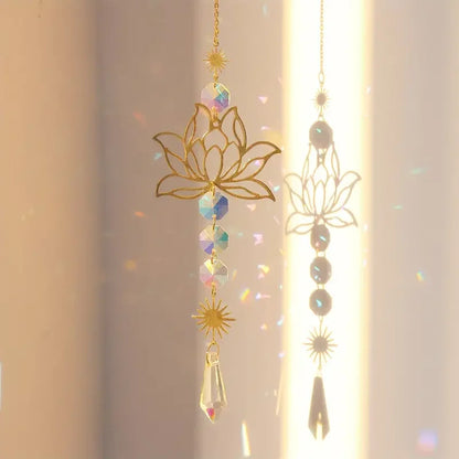 Beautiful Crystal Glass Wind Chime for Home Decor