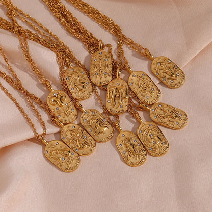Delicate Astrology Symbol Pendant Necklace