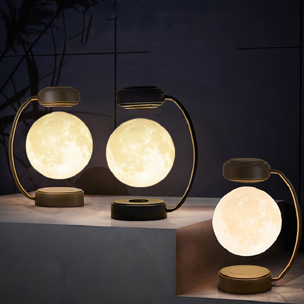 Floating Glow Moon Table Lamp - Fesara