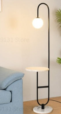 Space Saving Floor Lamp with Shelf