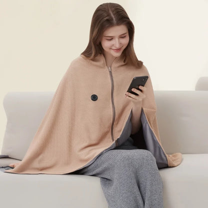 Soft Wearable Electric Blanket with 3 Heat Settings