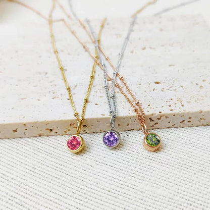 Delicate Gemstone Orbit Choker Necklace