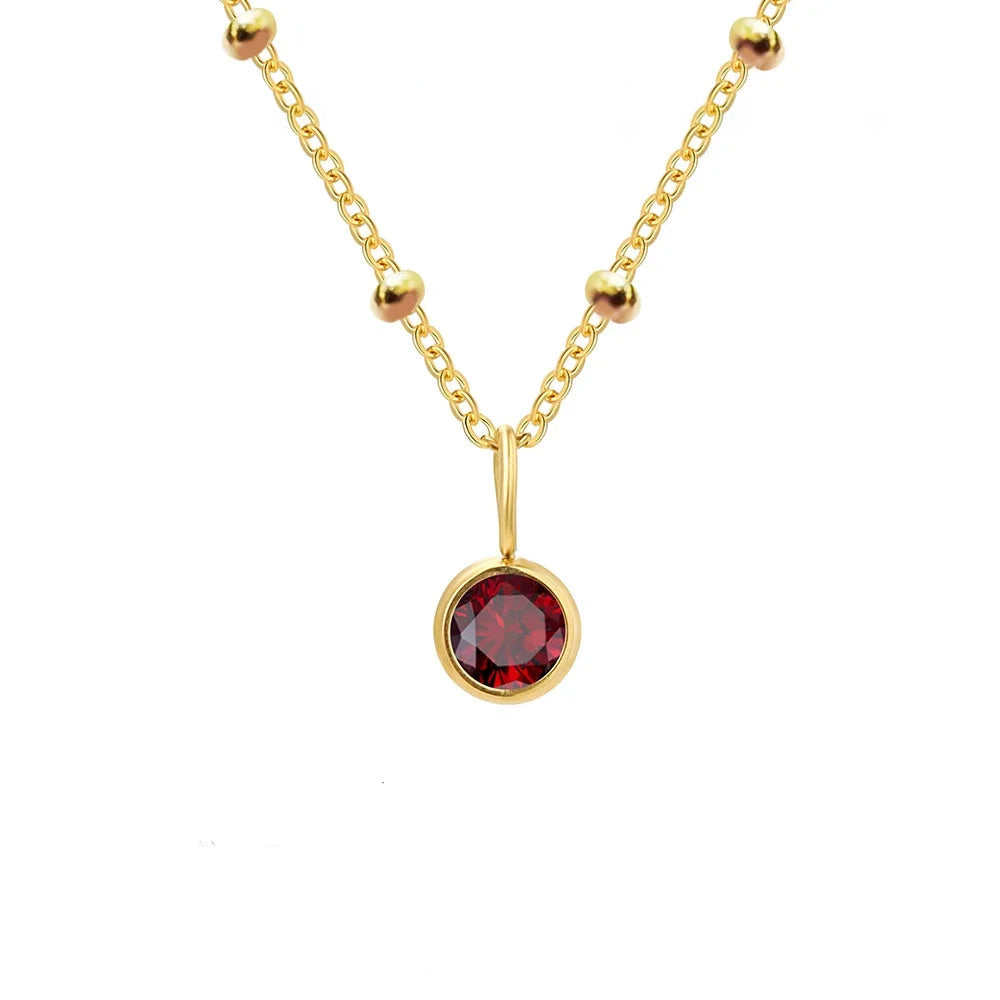 Delicate Gemstone Orbit Choker Necklace