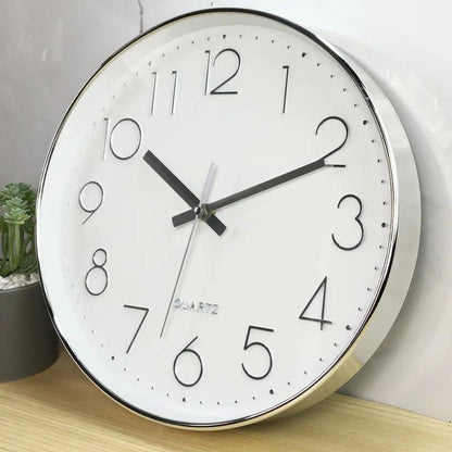 Quiet Small Simple Wall Clock – Contemporary Basic Style