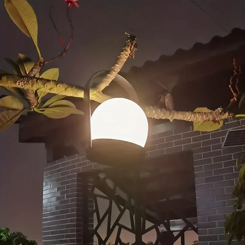 Solar Powered Patio Table Light – Bright Yard Lamp