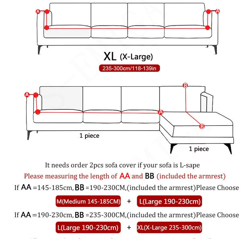 Stylish Slip Resistant Stretch Sofa Cover