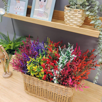 Beautiful 12pc Artificial Lavender Flower Set