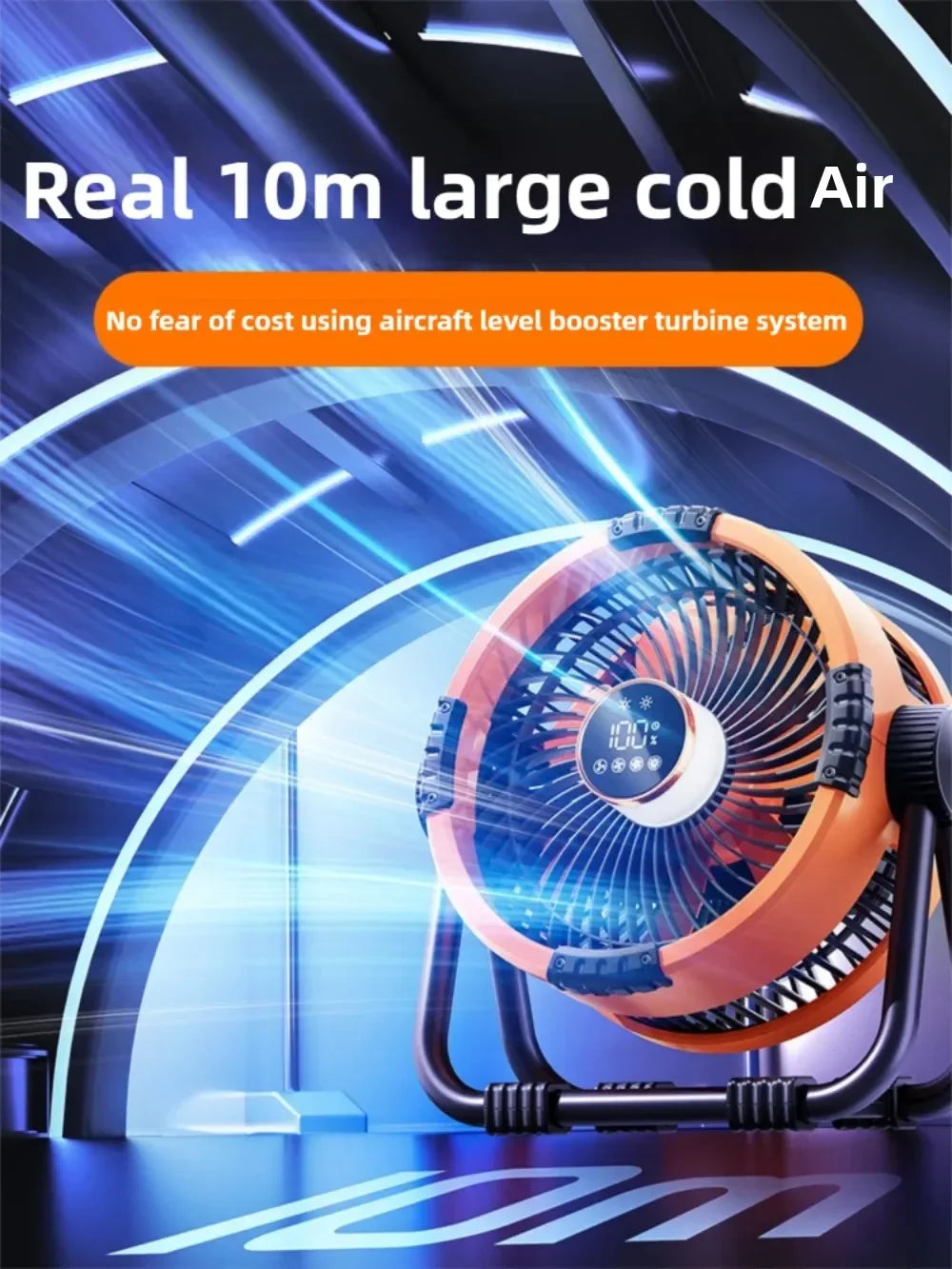 Portable 4-in-1 Fan and Night Light with Rechargeable Battery