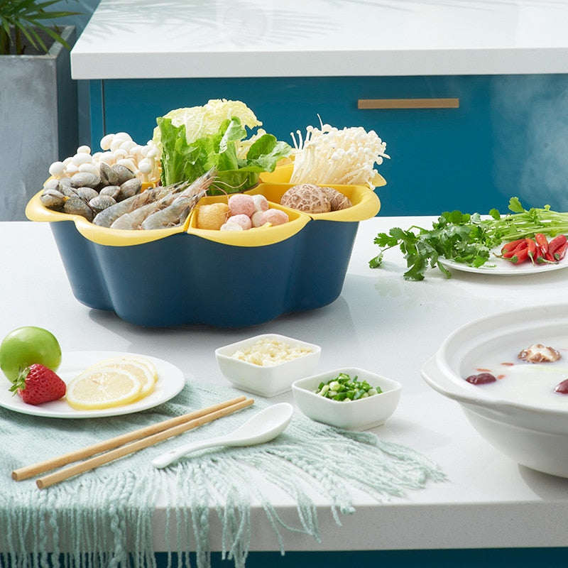 Easy Spin Vegetable Rinse Basket