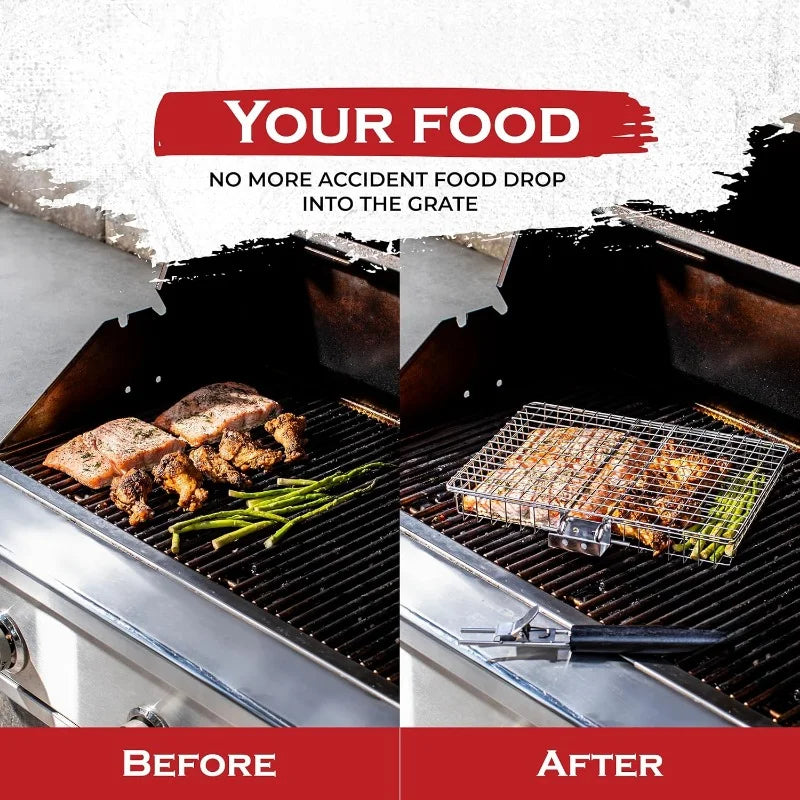 Outdoor BBQ Grill Mat with Handle