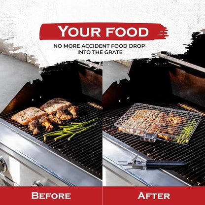 Outdoor BBQ Grill Mat with Handle
