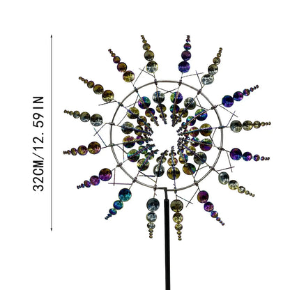 Colorful Solar Windmill Garden Spinner Ornament