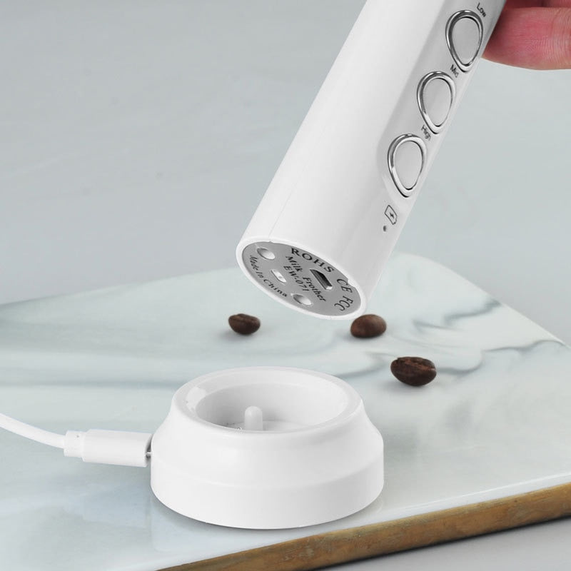 Compact 3 in 1 Electric Milk Frother Machine